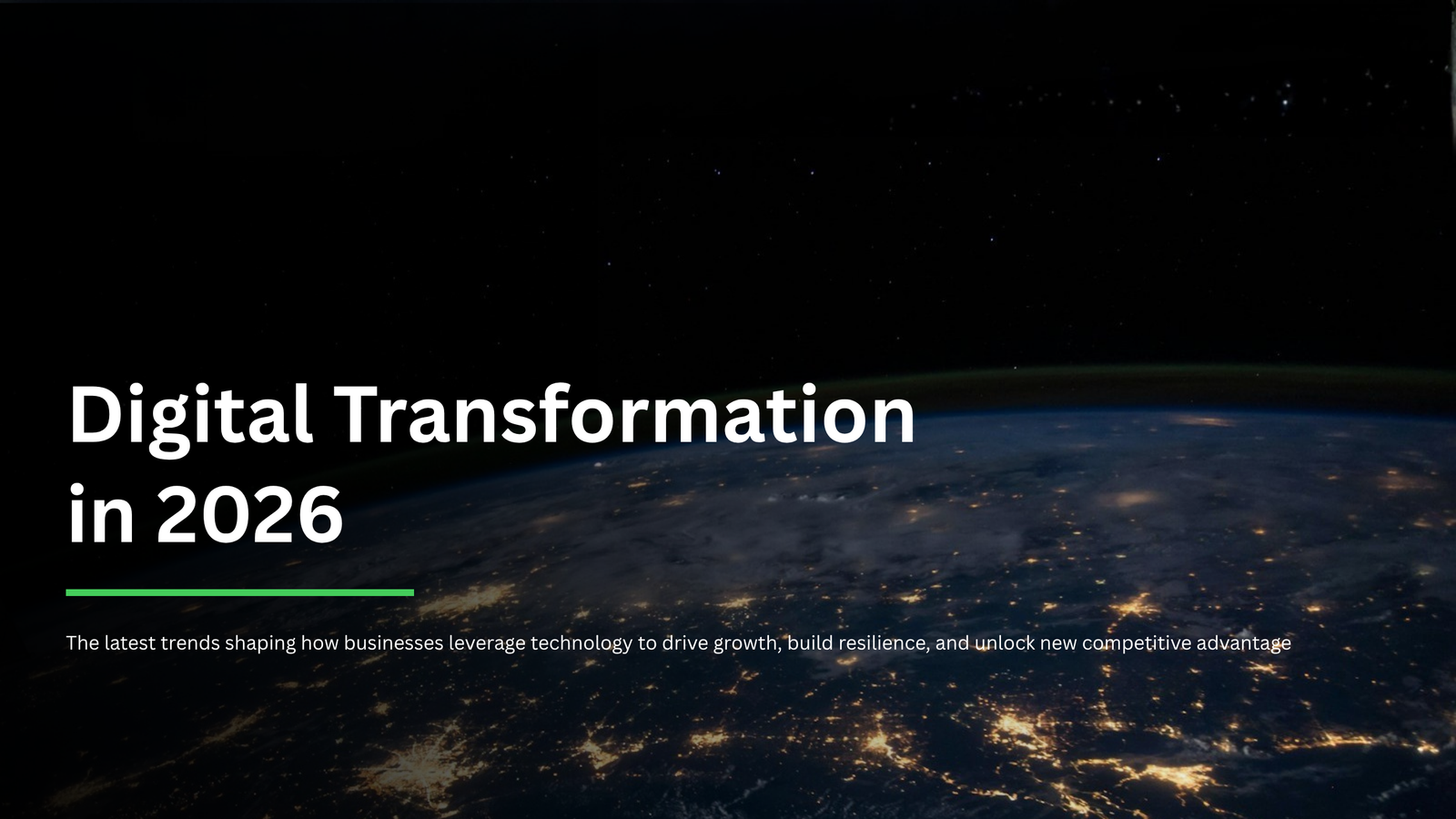 Digital Transformation in 2026 — James Chen Report